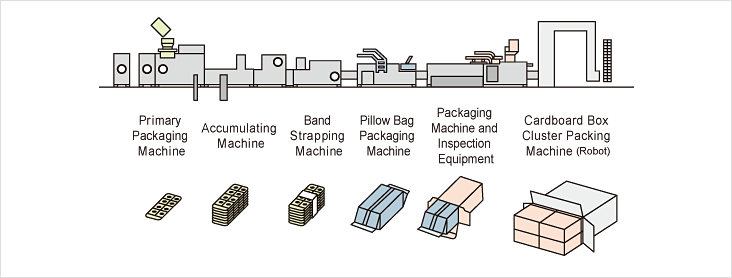 Development of Whole Set of Packaging Lines Including Processes before and after Packaging