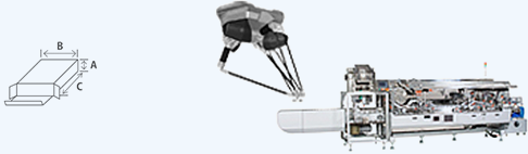 パラレルロボット製品供給装置付連続バルコニー型カートナー